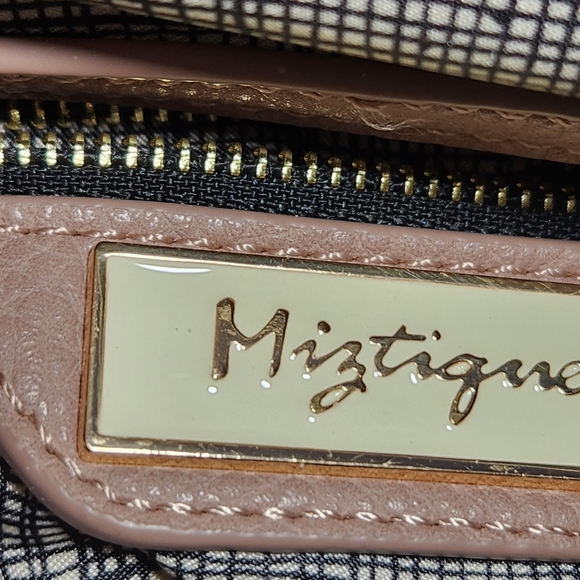 Miztique Purplish Pink Vegan Leather Convertible Crossbody Satchel Bag Purse - Picture 8 of 11